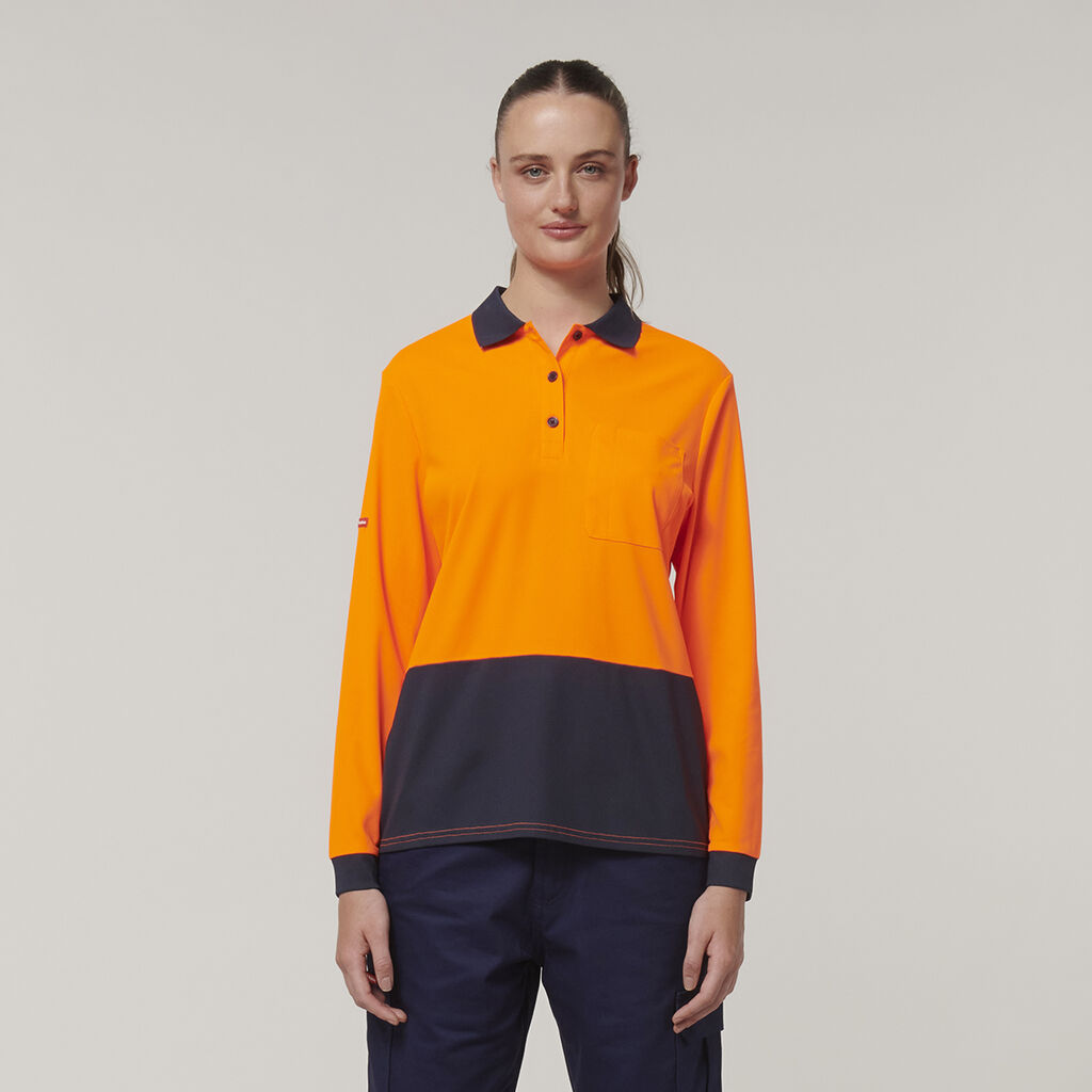 WMNS L/SL HIVIS POLO