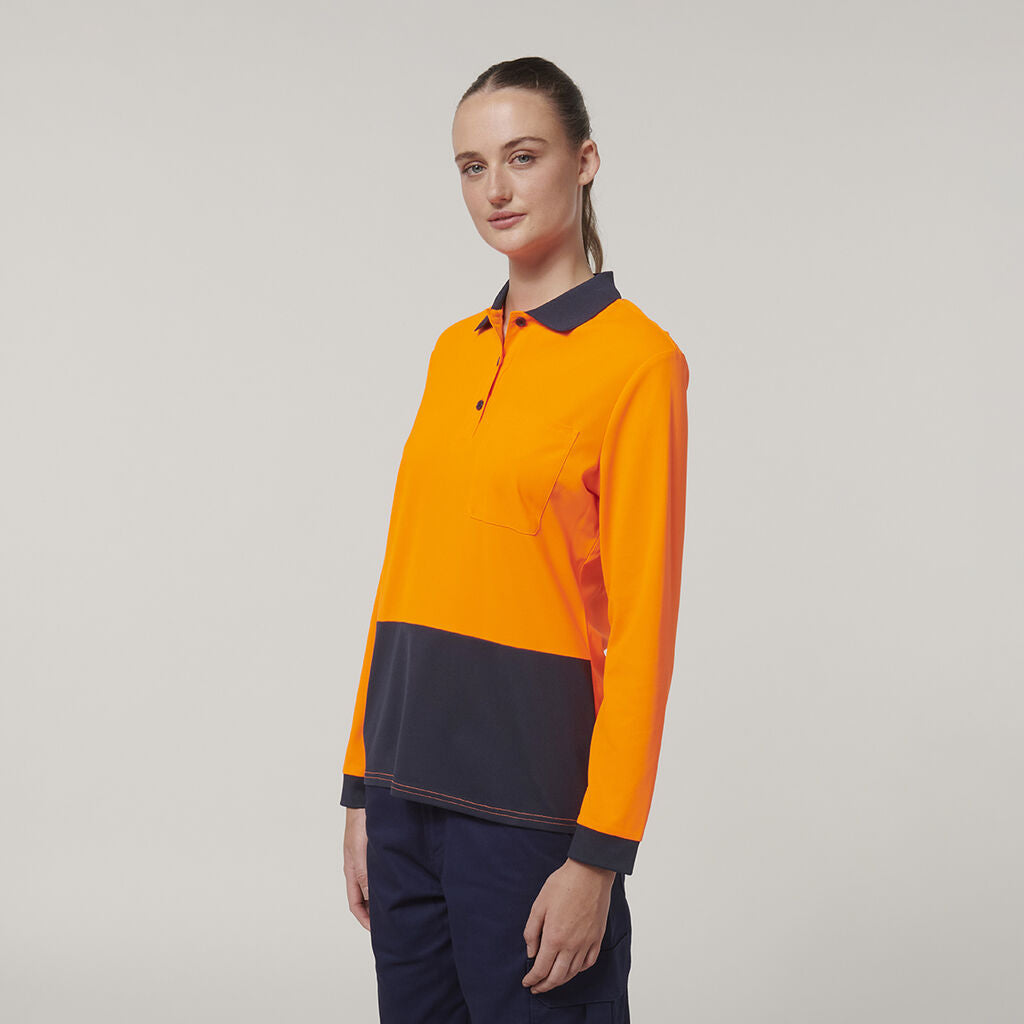 WMNS L/SL HIVIS POLO