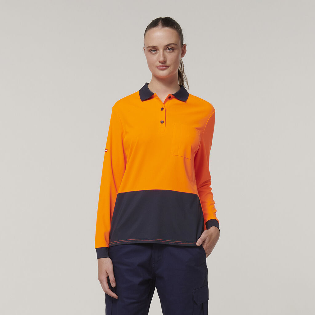 WMNS L/SL HIVIS POLO