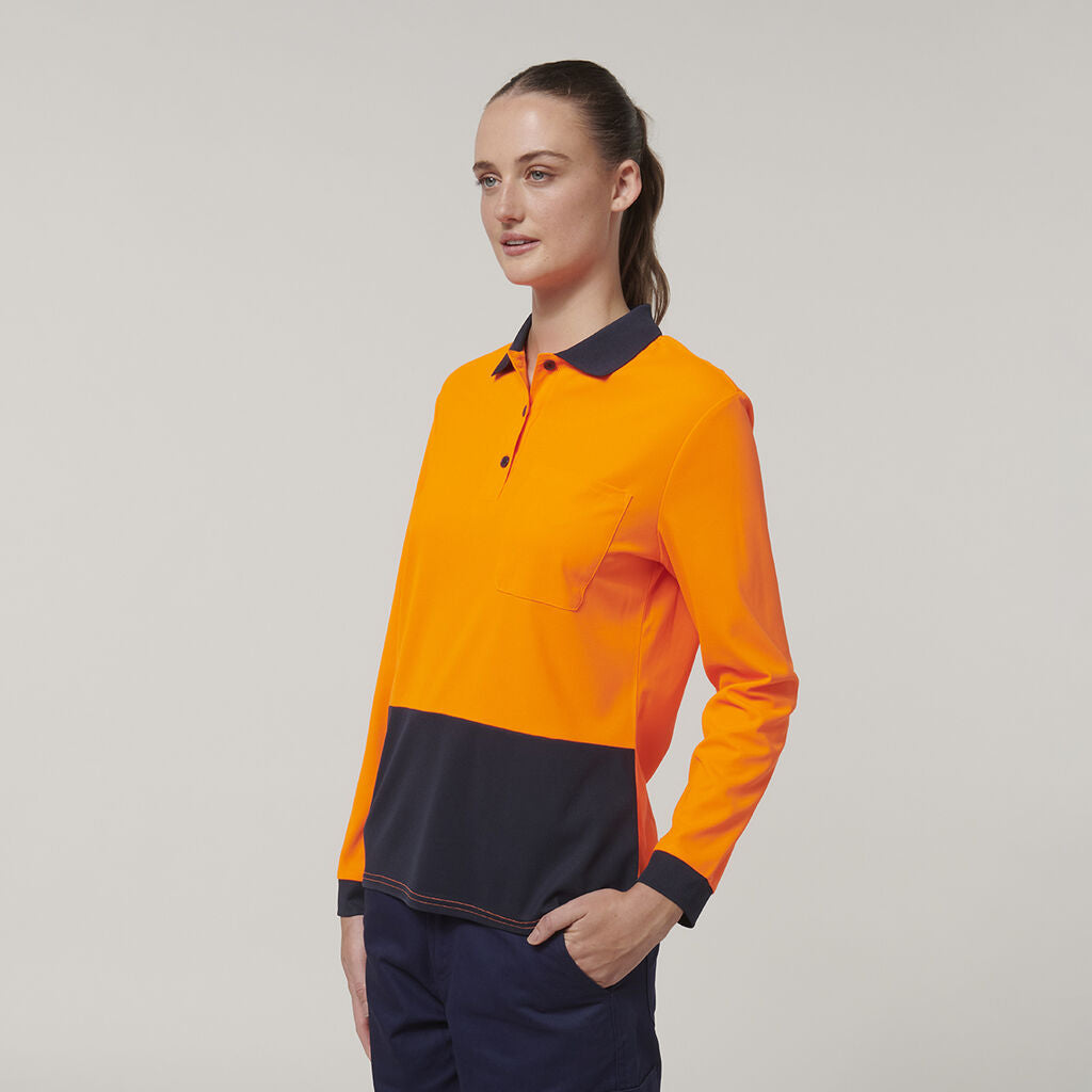 WMNS L/SL HIVIS POLO