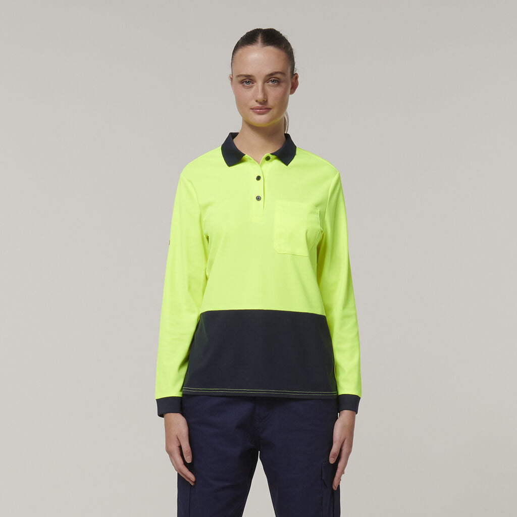 WMNS L/SL HIVIS POLO