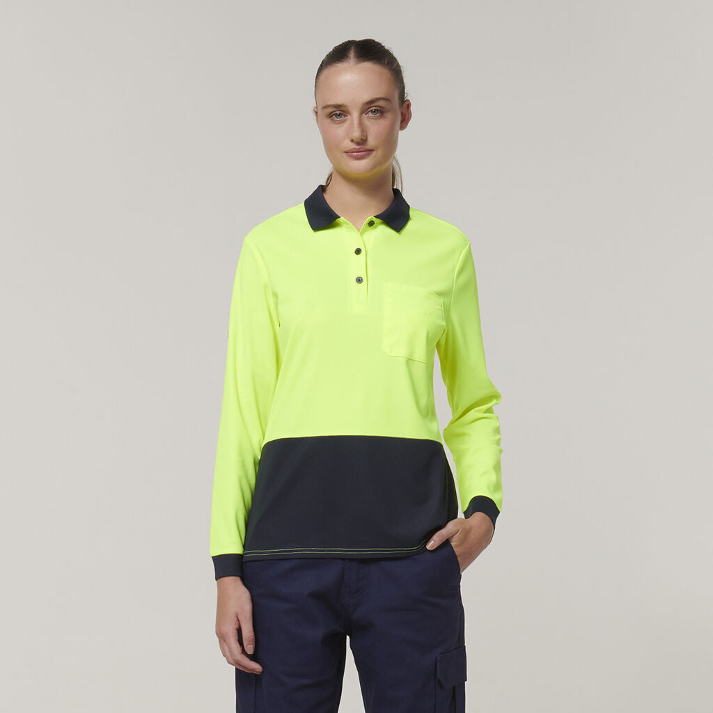 WMNS L/SL HIVIS POLO