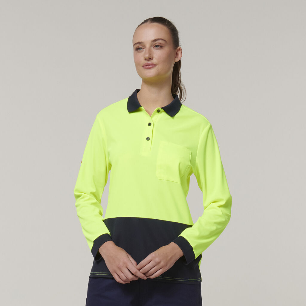 WMNS L/SL HIVIS POLO