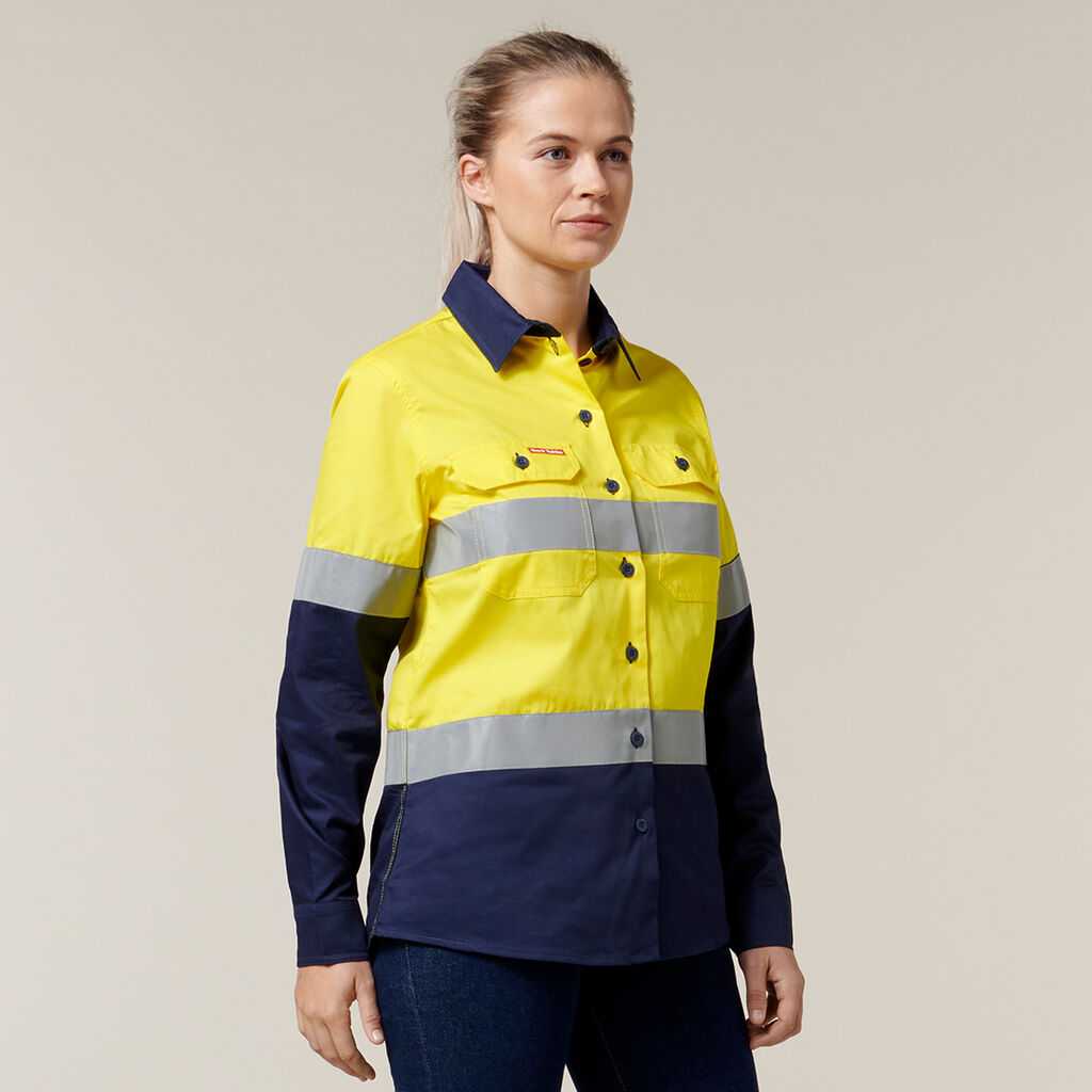 Hard Yakka Womens Long sleeve Shirt With/tape - Y08805