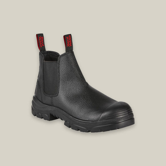 Hard Yakka Grit Pull On Steel Toe Safety Boot Black - Y60088