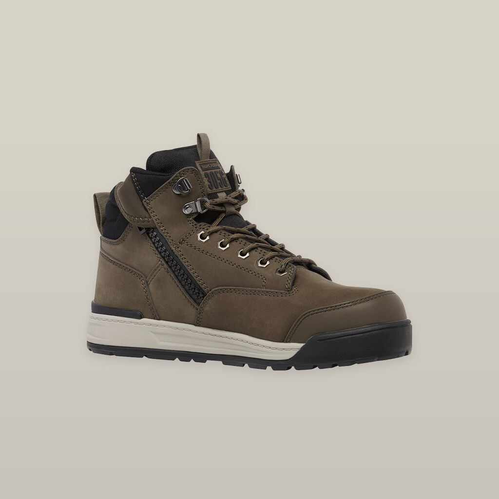 Hard Yakka 3056 Lace Zip Safety Boot Cedar - Y60247