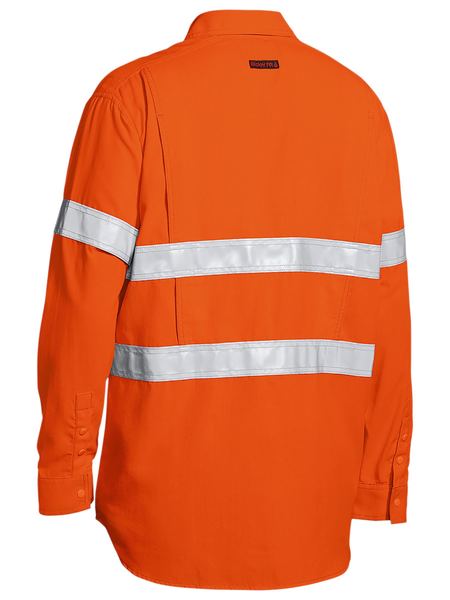 Bisley Tencate Tecasafe Plus 480 Taped Hi Vis Flame resistant (FR) Long Sleeve Mens Shirt - BS8238T