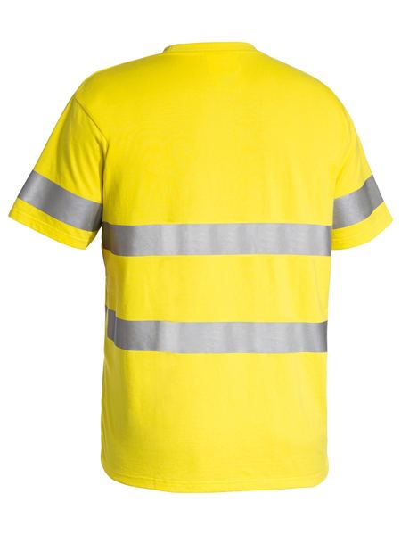Bisley Taped Hi Vis Mens Cotton Tee-shirt - BK1017T