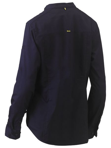 Bisley Womens Stretch Viscose -Neck Closed Front Long Sleeve Shirt - BLC6063