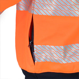 DNC HiVis Segmented Tape X Back 1/2 Zip Jumper - 3533
