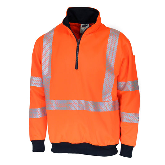 DNC HiVis Segmented Tape X Back 1/2 Zip Jumper - 3533