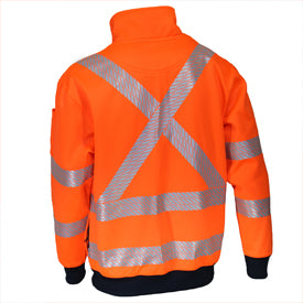 DNC HiVis Segmented Tape X Back 1/2 Zip Jumper - 3533