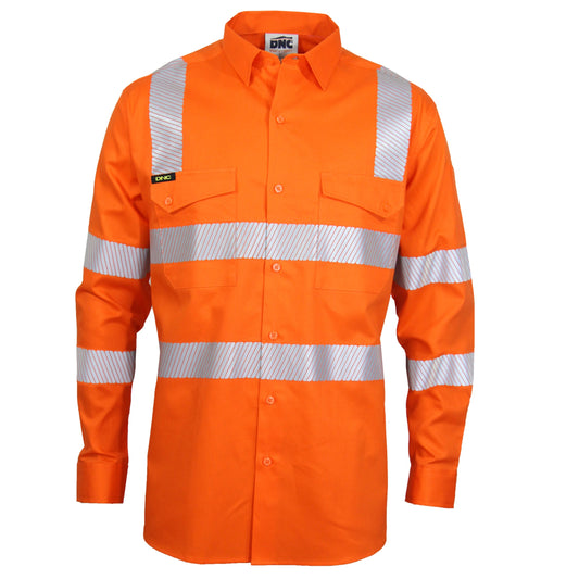 DNC HiVis Segment Taped VicRail Shirt - 3643