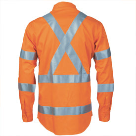 DNC HiVis L/W Bio-motion Shoulder Stripe & "X" Back Shirt - 3744