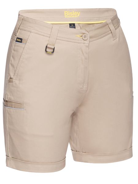 Bisley Womens Stretch Midium Rise Shorts - BSHL1015