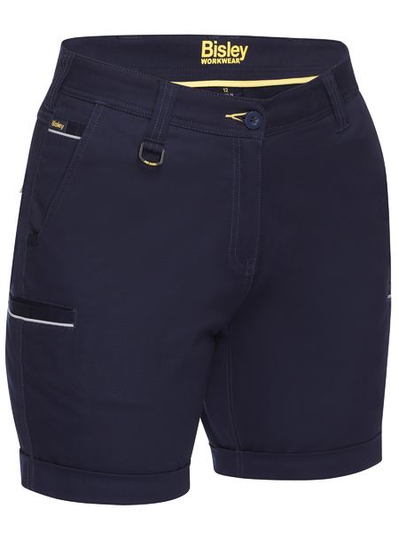 Bisley Womens Stretch Midium Rise Shorts - BSHL1015