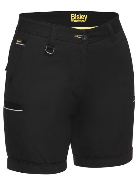 Bisley Womens Stretch Midium Rise Shorts - BSHL1015
