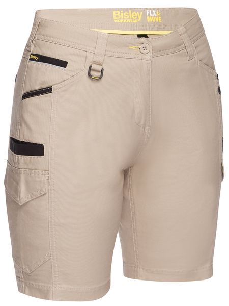 Bisley Womens Flex & Move Cargo Shorts - BSHL1044