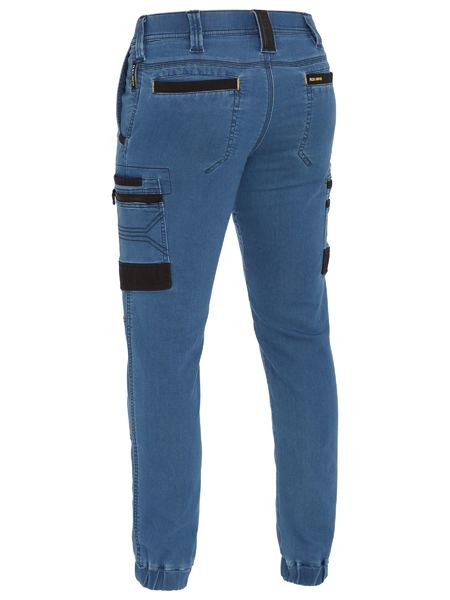 Bisley Flex & Move Stretch Denim Cargo Cuffed pants - BPC6335