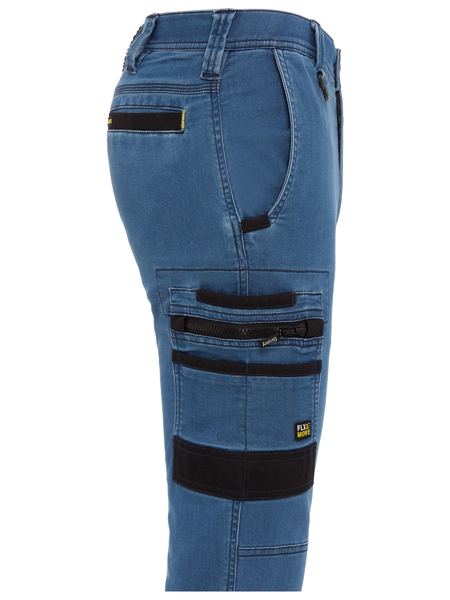 Bisley Flex & Move Stretch Denim Cargo Cuffed pants - BPC6335