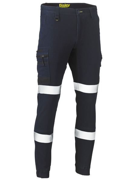 Bisley Flex & Move Stretch Denim Cargo Cuffed Pants - BPC6335T