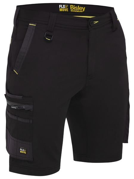 Bisley Flex & Move Four-Way Stretch Zip Cargo Short - BSHC1332
