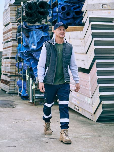 Bisley Flex & Move Stretch Denim Cargo Cuffed Pants - BPC6335T