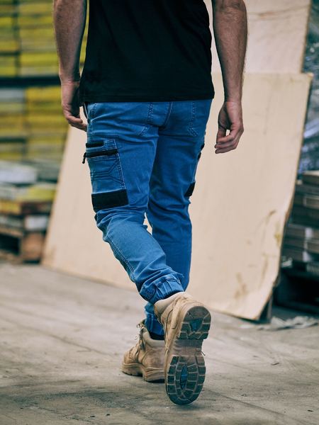 Bisley Flex & Move Stretch Denim Cargo Cuffed pants - BPC6335
