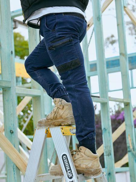 Bisley Flex & Move Stretch Denim Cargo Cuffed pants - BPC6335