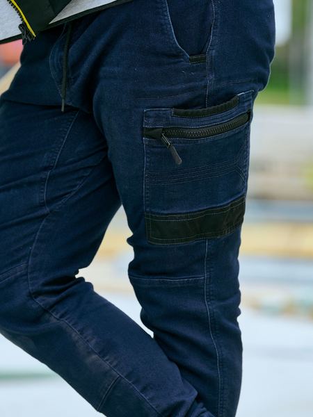 Bisley Flex & Move Stretch Denim Cargo Cuffed pants - BPC6335