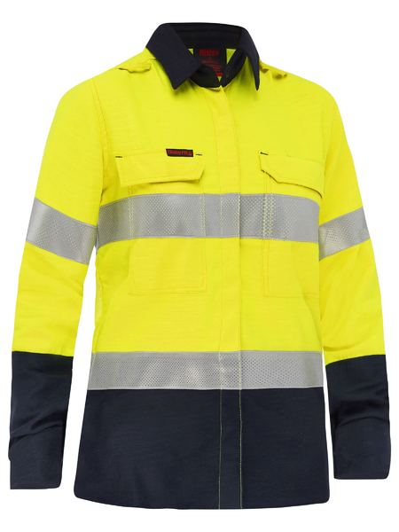 Bisley Womens Shirt Flame resistant(FR) Apex 185 Tape - BL8438T