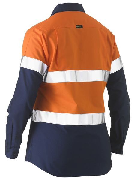 Bisley Womens Shirt L/S  Light Weight Tape Recycled - BL6996T