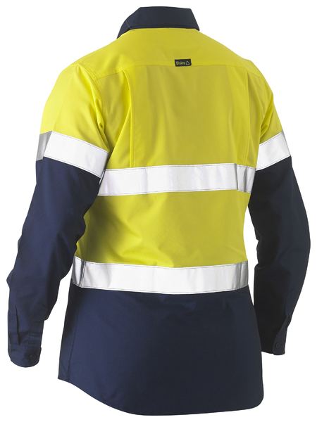 Bisley Womens Shirt L/S  Light Weight Tape Recycled - BL6996T