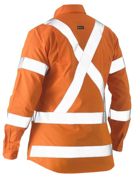 Bisley Womens Shirt L/S  Light Weight X Tape Recycled - BL6266XT