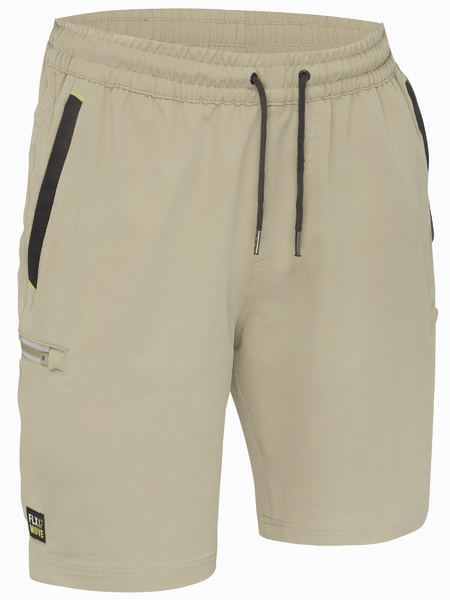Bisley Flex & Move Four-Way Stretch Elastic Waist Cargo Shorts - BSHC1333