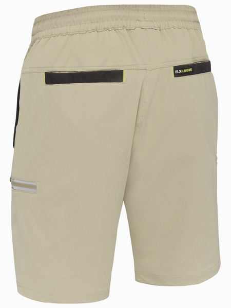 Bisley Flex & Move Four-Way Stretch Elastic Waist Cargo Shorts - BSHC1333