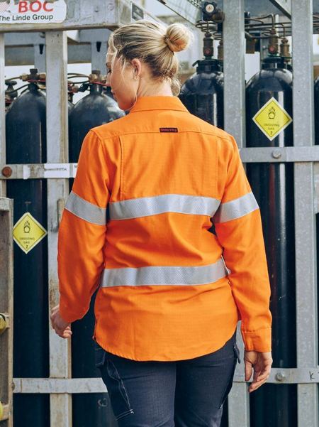 Bisley Womens Shirt Flame resistant (FR) Apex 160 Tape - BL8339T