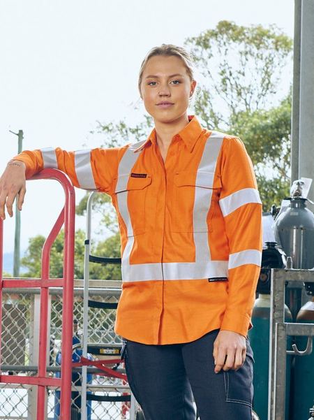Bisley Womens Shirt Flame resistant(FR) Apex 185 X Tape - BL8439XT