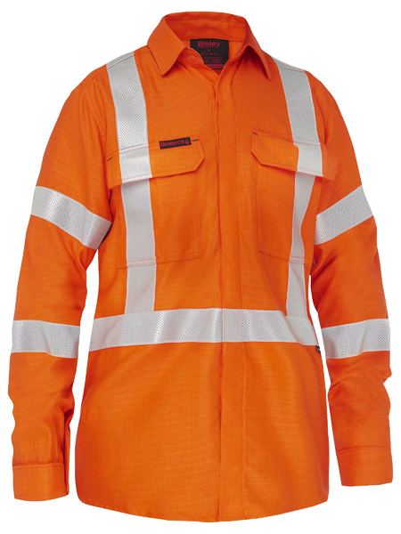 Bisley Womens Shirt Flame resistant(FR) Apex 185 X Tape - BL8439XT