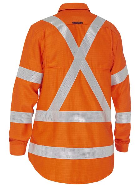 Bisley Womens Shirt Flame resistant(FR) Apex 185 X Tape - BL8439XT