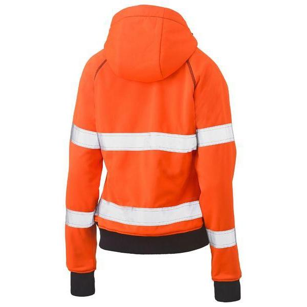 Bisley Taped HiVis Fleece Zip Front Hoodie With Shepra Lining - BKL6819T-Queensland workwear Supplies