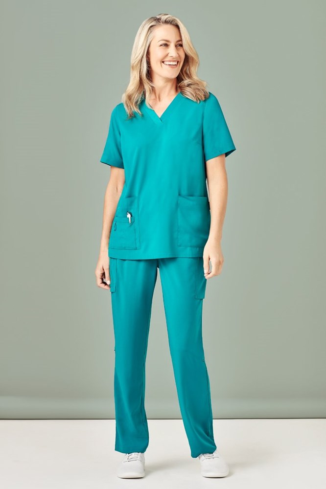  BizCare Womens Avery Multi-Pocket Straight Leg Pant - CSP944LL | Biz Care | Fashion Biz Online