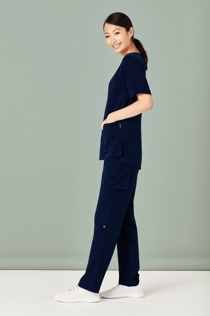  BizCare Womens Avery Multi-Pocket Straight Leg Pant - CSP944LL | Biz Care | Fashion Biz Online