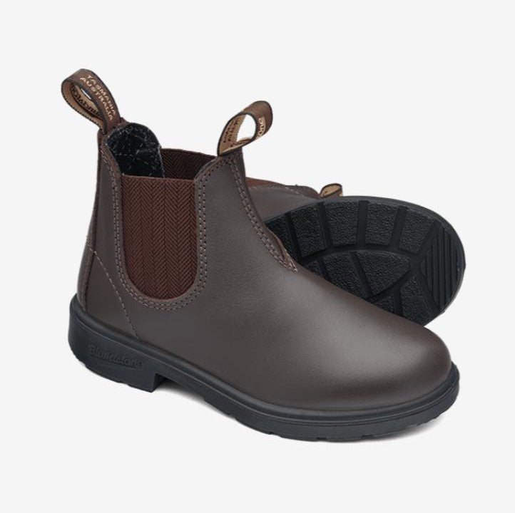 Blundstone Kids Chelsea Elastic Side Boots Chestnut Brown 630 the-boot-shed