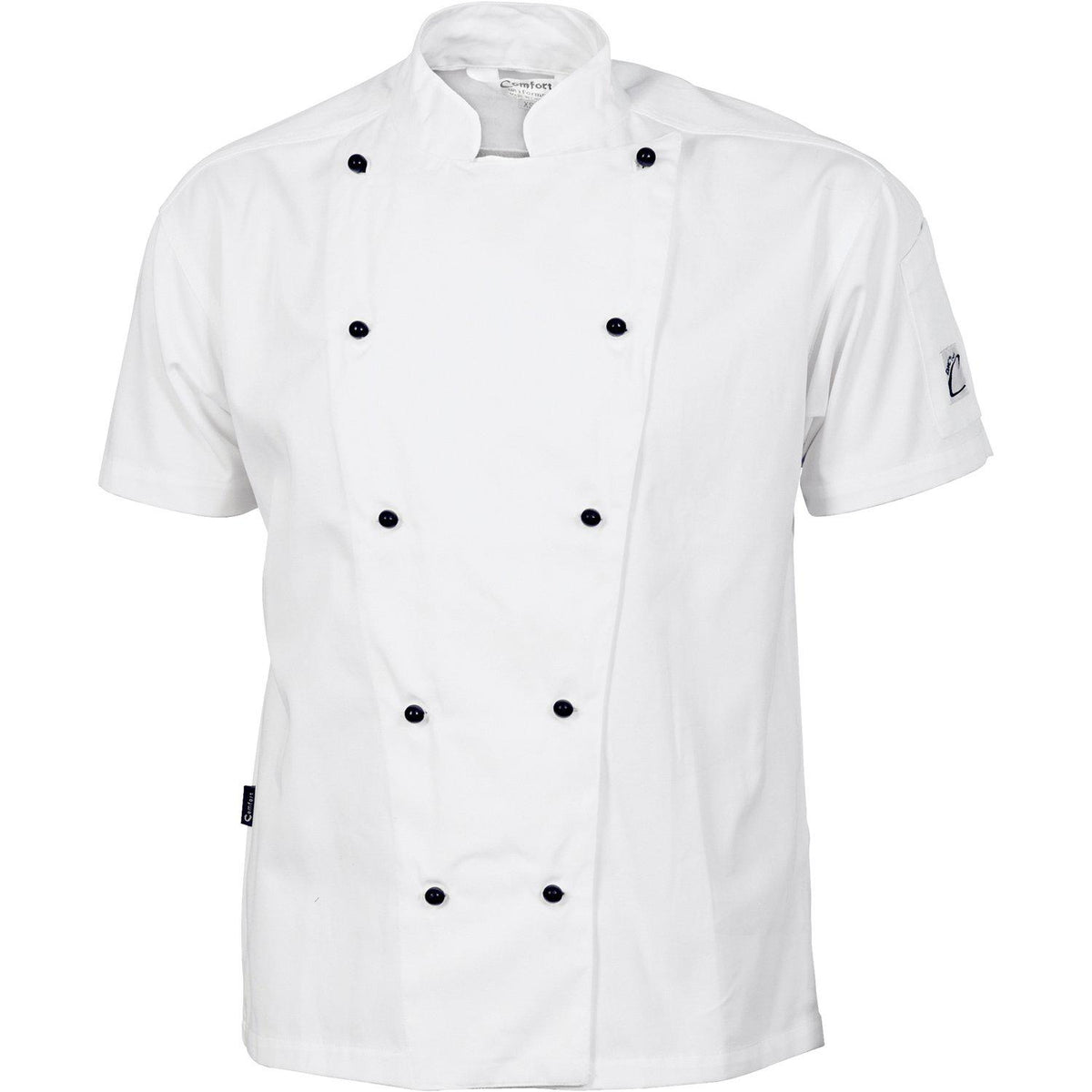 DNC Cotton Short Sleeve Chef Jacket - 1103-Queensland Workwear Supplies