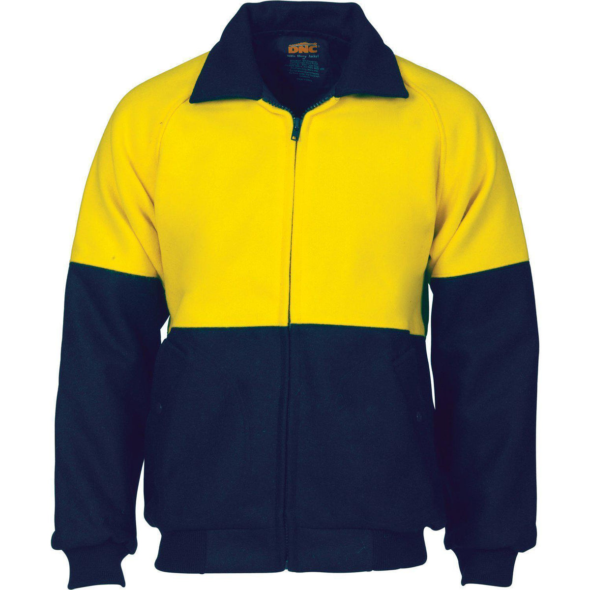 DNC HiVis 2-Tone Bluey Bomber Jacket - 3869-Queensland Workwear Supplies