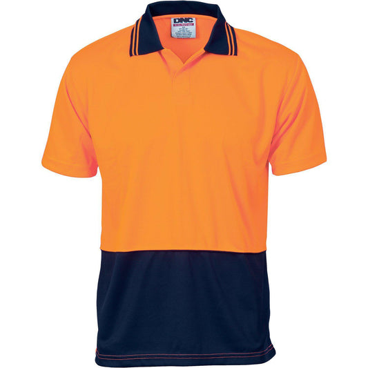 DNC HiVis 2-Tone Food Industry Short Sleeve Polo - 3903-Queensland Workwear Supplies