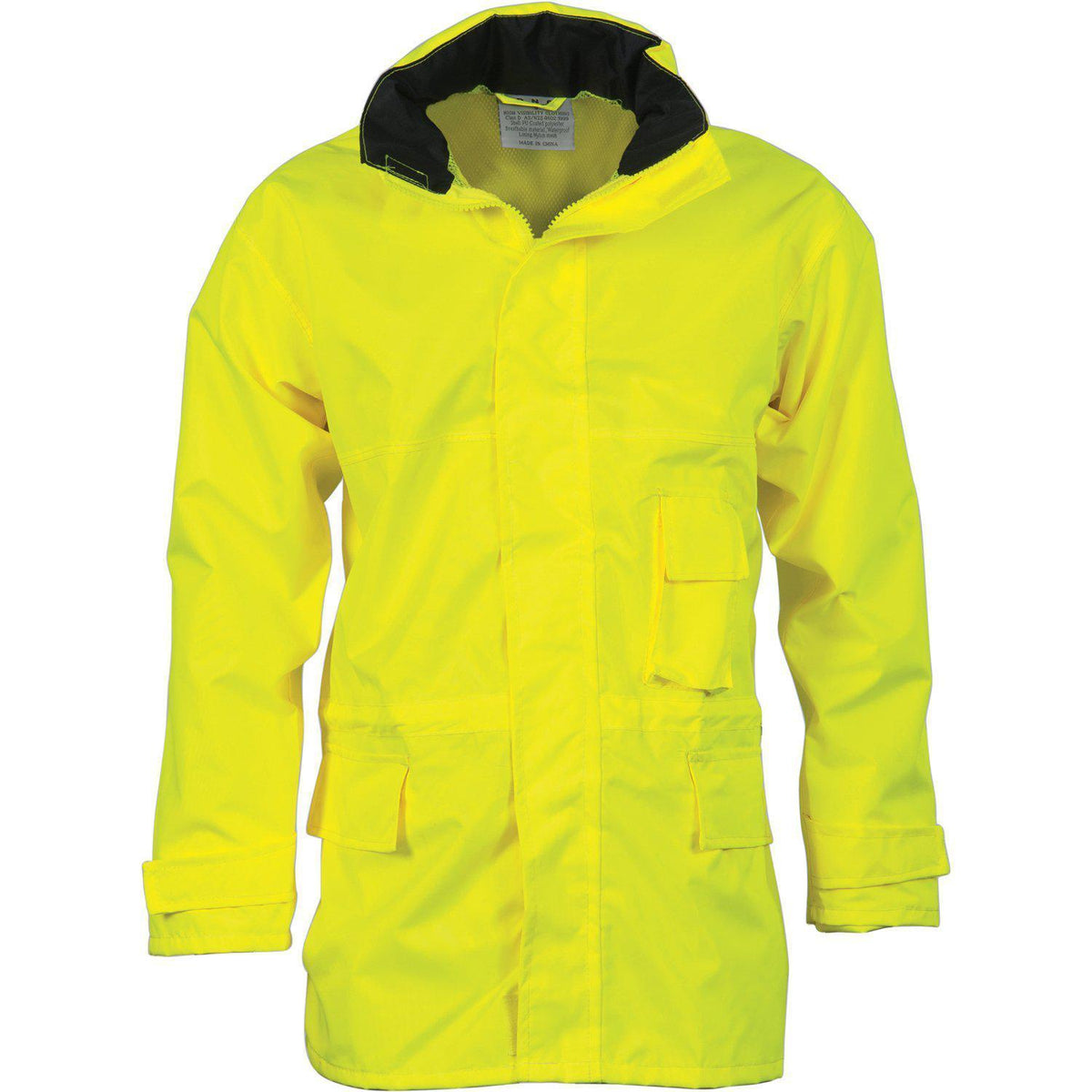 DNC HiVis Rain Jacket - 3873-Queensland Workwear Supplies