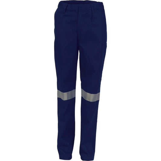 DNC Ladies Taped Cotton Drill Pants - 3328-Queensland Workwear Supplies