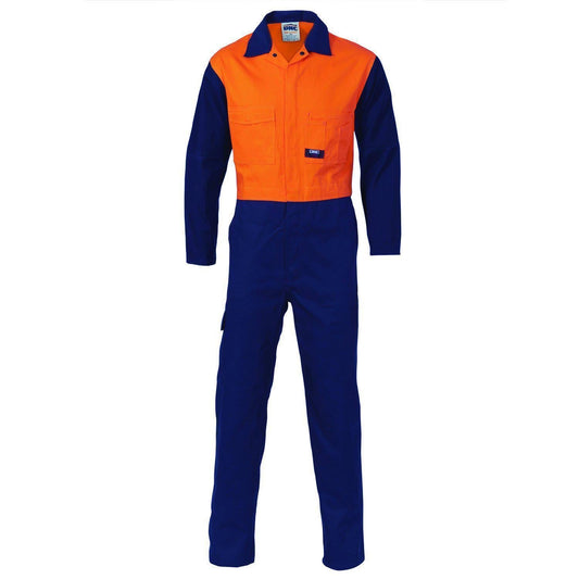 DNC Patron Saint Flame Retardant 2-Tone Drill Overalls - 3425-Queensland Workwear Supplies